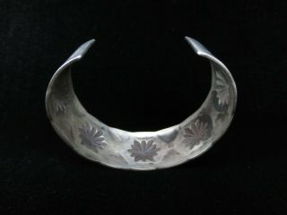 Vintage Navajo Sterling Silver Cuff Bracelet 2