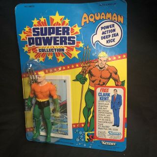 Powers Aquaman Unpunched Kenner Action Figure Vintage 1985
