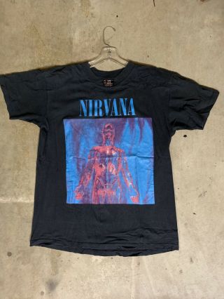 Vintage Nirvana Sliver Shirt Giant Print Fear Of God Jerry Lorenzo