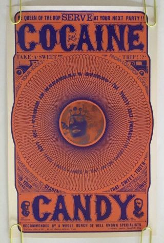Vintage Poster Cocaine Candy 1960 
