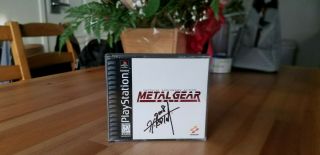 Metal Gear Solid (ps1) Signed By Hideo Kojima For 10th Anniversary (rare)