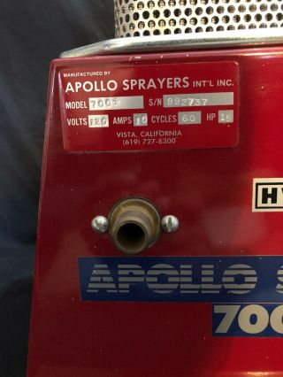Vintage Apollo Model 700,  HVLP Sprayer USA 2