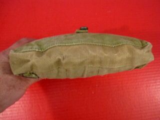 WWII Era US Army M1928 Haversack Meat Can or Mess Kit Pouch - Khaki - 5 4