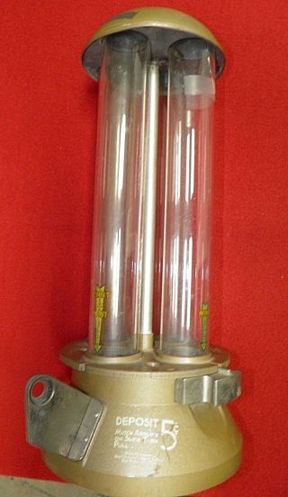 Vintage Cent A Candy Dispenser Machine 5 Cent Glass Tubes Metal Heavy,  Rare
