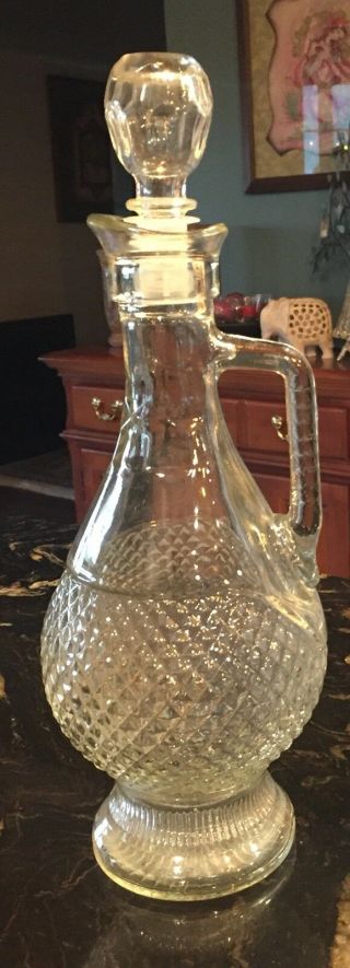 Vintage 1976,  Captain’s Decanter W/ Stopper,  Anchor Hocking (?)