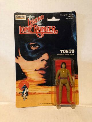 1980 Gabriel Tonto The Legend Of The Lone Ranger Figure Nip Mip Vintage