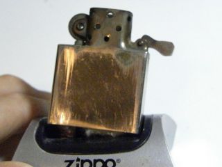 1936 Zippo Lighter - Square Case W/Slashes - 4 Barrel Hinge - RARE Metallic Advertisin 9