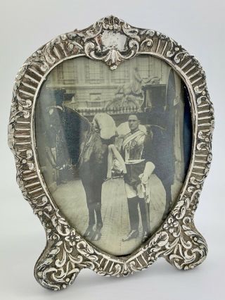Lovely Antique Victorian Silver Mounted Photograph Frame - London 1899