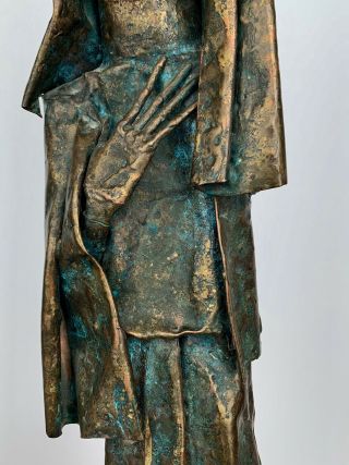 VTG 60s BADYNSKI Mid Century Modern Nunn FIGURE Bronze Abstract Sculpture 3