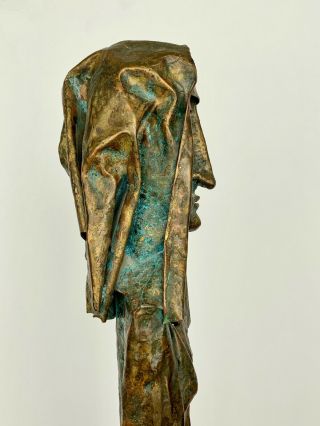 VTG 60s BADYNSKI Mid Century Modern Nunn FIGURE Bronze Abstract Sculpture 5