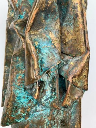 VTG 60s BADYNSKI Mid Century Modern Nunn FIGURE Bronze Abstract Sculpture 6