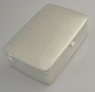 GOOD SIZE ENGLISH STERLING SILVER PILL or SNUFF BOX LONDON 2013 2.  75 inch 61g 6