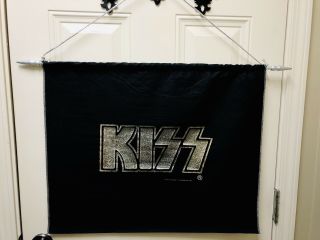 Kiss Rare Vintage Banner Aucoin 1977