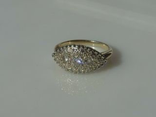 Vtg Estate 14k Yellow Gold Diamond Ring Size 5 3.  7 Grms J Hallmark