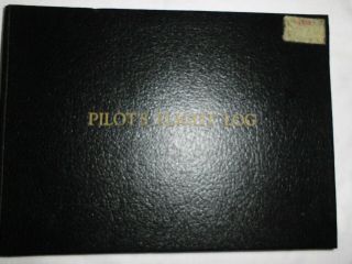 2 Vintage World War II Pilot ' s Flight Log Books with Entries 1943 1944 7