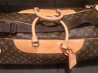 Authentic,  Rare Louis Vuitton — XL Long Air Plein Duffle Sac Bag — Custom Made 8