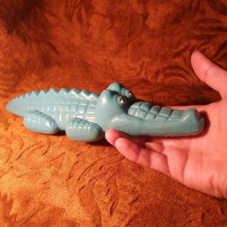 Vintage Rare Russian Plastic Toy - Crocodile Alligator - 11.  5 In - Ussr Doll