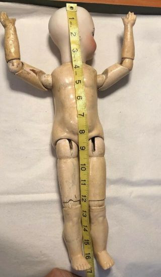 Stunning Antique AS FOUND.  Belton Child Doll Incised 10 w/Original Body 10