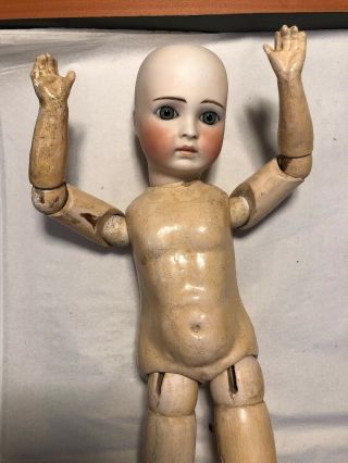 Stunning Antique AS FOUND.  Belton Child Doll Incised 10 w/Original Body 3
