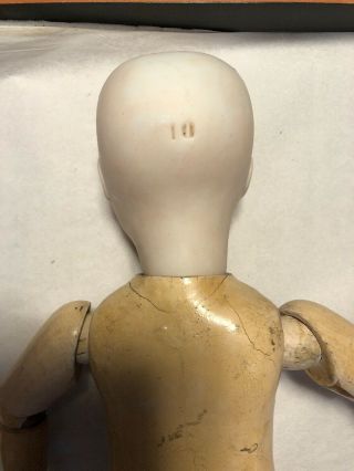 Stunning Antique AS FOUND.  Belton Child Doll Incised 10 w/Original Body 8