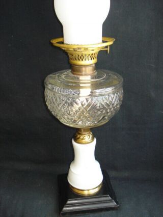 Antique Oil Lamp With P&a Burner