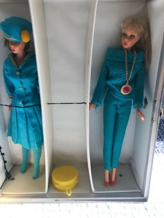 1965 Barbie,  Francis,  Dolls,  with Trunk and Vintage Barbie Accessories 2