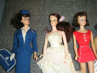 6 Vintage 1960’s AMERICAN AIRLINES & OTHER Girl Barbie Dolls 2