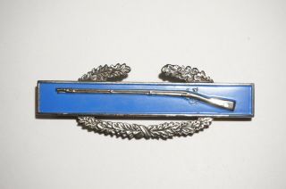 Cib Combat Infantry Badge Wwii Us Army Sterling Silver M3288