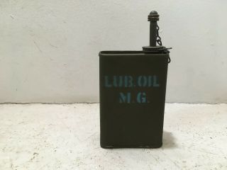 Ww2 Era Us Army Military Browning Oil Lube Can Oiler.  Nos.