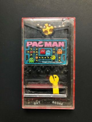 1982 Tomy Pacman Pocket Game Vintage Handheld Classic