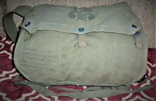 Wwii M 3 Lightweight Gas Mask Bag With Straps
