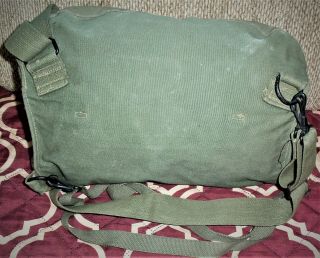 WWII M 3 Lightweight Gas Mask Bag with Straps 2