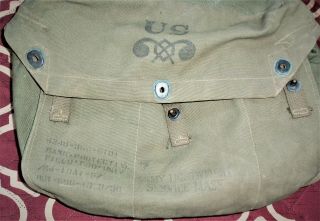 WWII M 3 Lightweight Gas Mask Bag with Straps 4