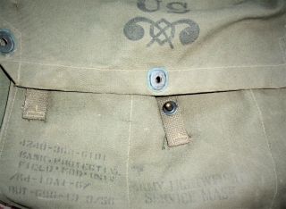 WWII M 3 Lightweight Gas Mask Bag with Straps 5