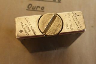 Vintage very rare silver plated and lacquer 1930 ' s DUNHILL Savory/Handy lighter 6