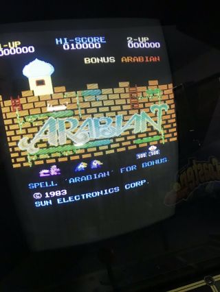 Arabian Arcade Game - Rare Classic - Hard To Find - By Atari - Will Ship -