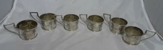 Edwardian Silver Tea Glass Holders William Hutton Birmingham 1908 170g A691217 2