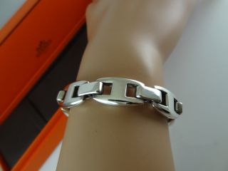 Hermes Vintage Sterling Silver Bracelet 7