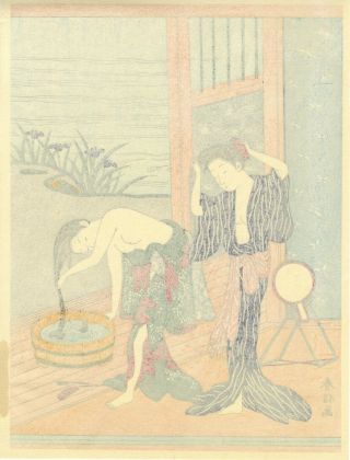 Japanese Woodblock Print.  Harunobu 