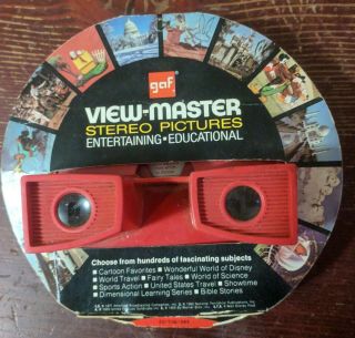 Viewmaster Viewer Very Rare View - Master Box Red & Grey
