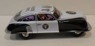 TIN WIND UP POLICE PATROL CAR 3