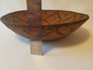 Antique Apache Basket Tray Southwest Native American Indian (7) 4