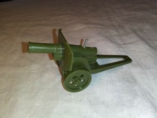 Vintage Made In Japan Plastic Toy Military Cannon Spring Loaded 4 Inches Long