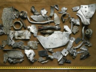 Parts of German Aircraft Bf 109 Luftwaffe Eastern front WW2 Military relic 2