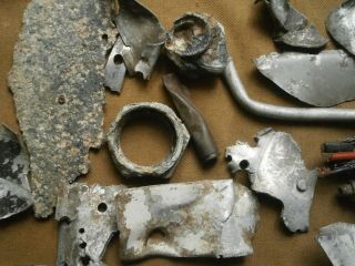 Parts of German Aircraft Bf 109 Luftwaffe Eastern front WW2 Military relic 3