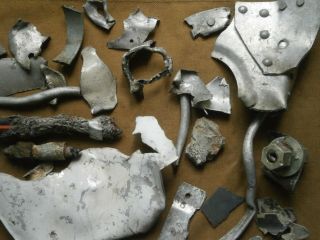 Parts of German Aircraft Bf 109 Luftwaffe Eastern front WW2 Military relic 4