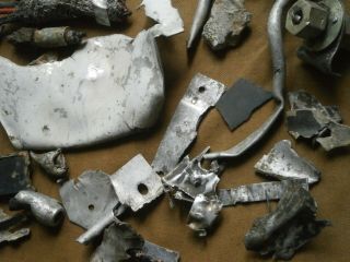 Parts of German Aircraft Bf 109 Luftwaffe Eastern front WW2 Military relic 5