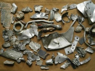 Parts of German Aircraft Bf 109 Luftwaffe Eastern front WW2 Military relic 7
