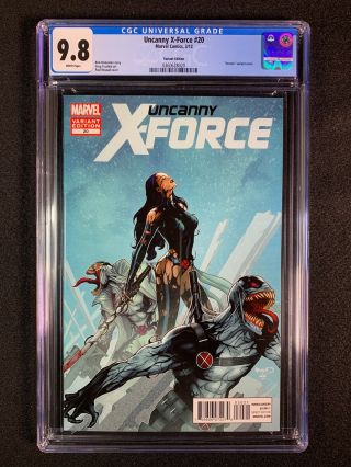 Uncanny X - Force 20 Cgc 9.  8 (2012) - Venom Variant Edition - Rare