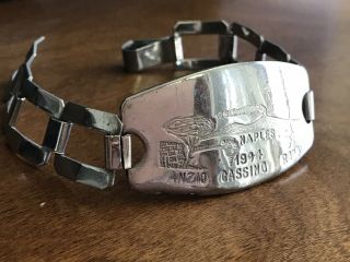 WWII Campaign Souvenir Bracelet 1944 Italy Anzio Cassino Roma 3